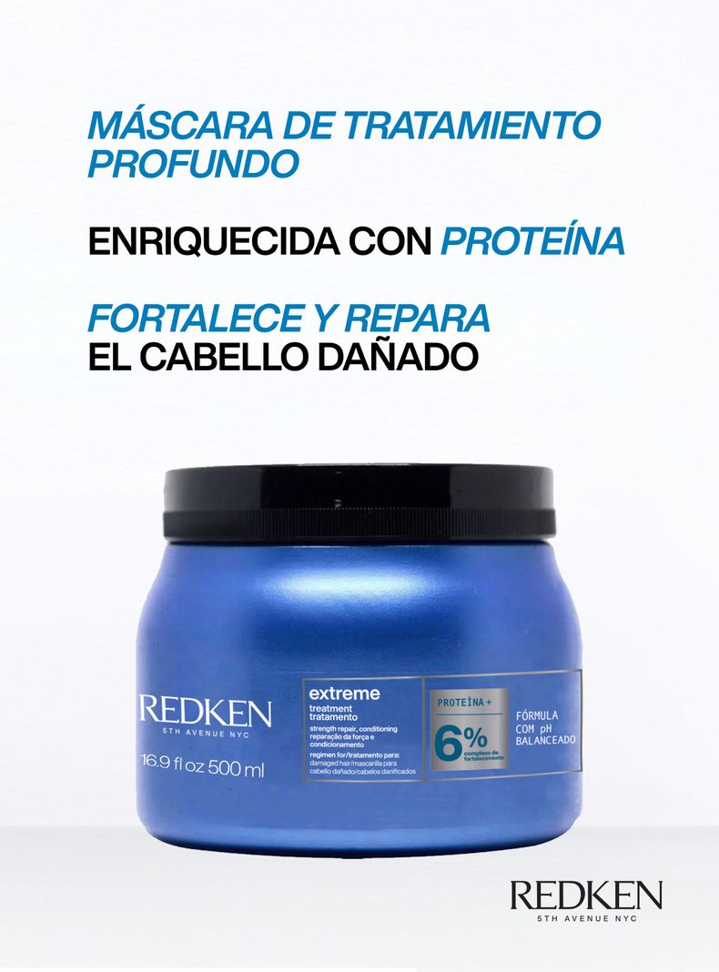 Máscara de Tratamiento XL Reparación Cabello Dañado Extreme 500 ml-4