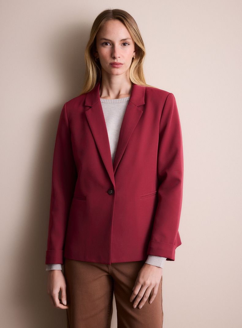 Blazer Básico Abierto con Botón