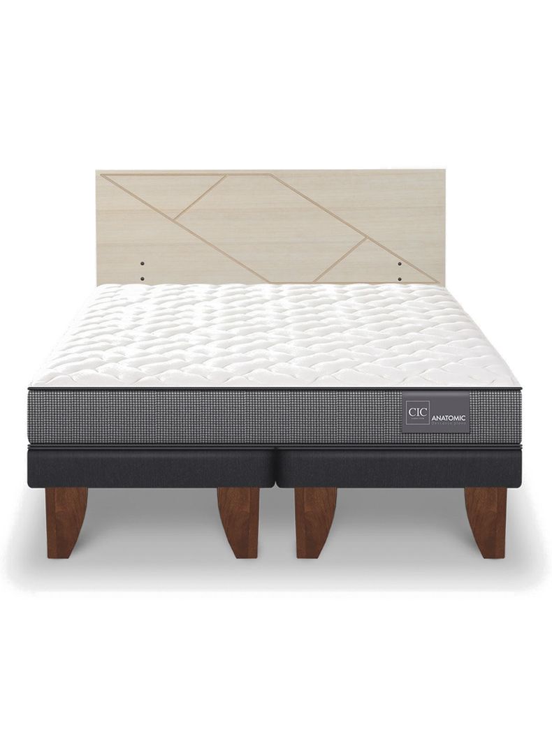 Cama Europea Anatomic King + Respaldo Villarrica Alpino-2