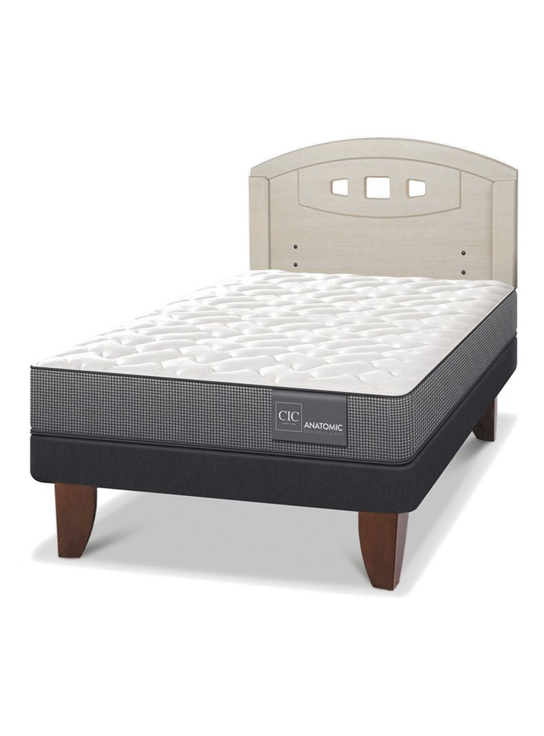 Cama Europea Anatomic 1.5 Plazas + Respaldo Gales Alpino-0