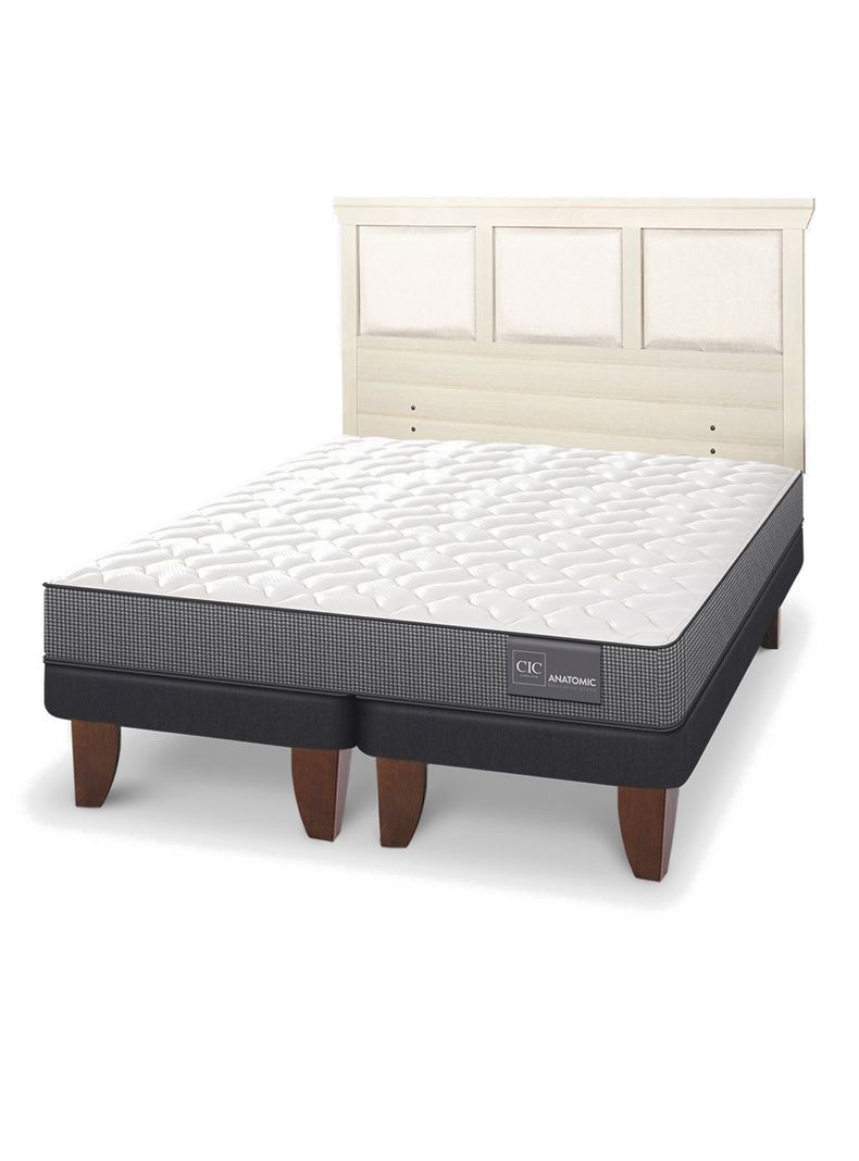 Cama Europea Anatomic King + Respaldo Torino Alpino-0