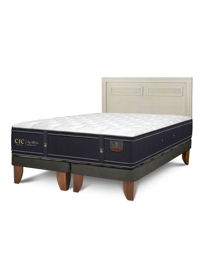 Cama Europea King BD + Respaldo Milán Alpino