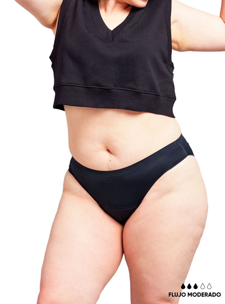 Calzón Menstrual Seamless sin Costuras Flujo Moderado-0