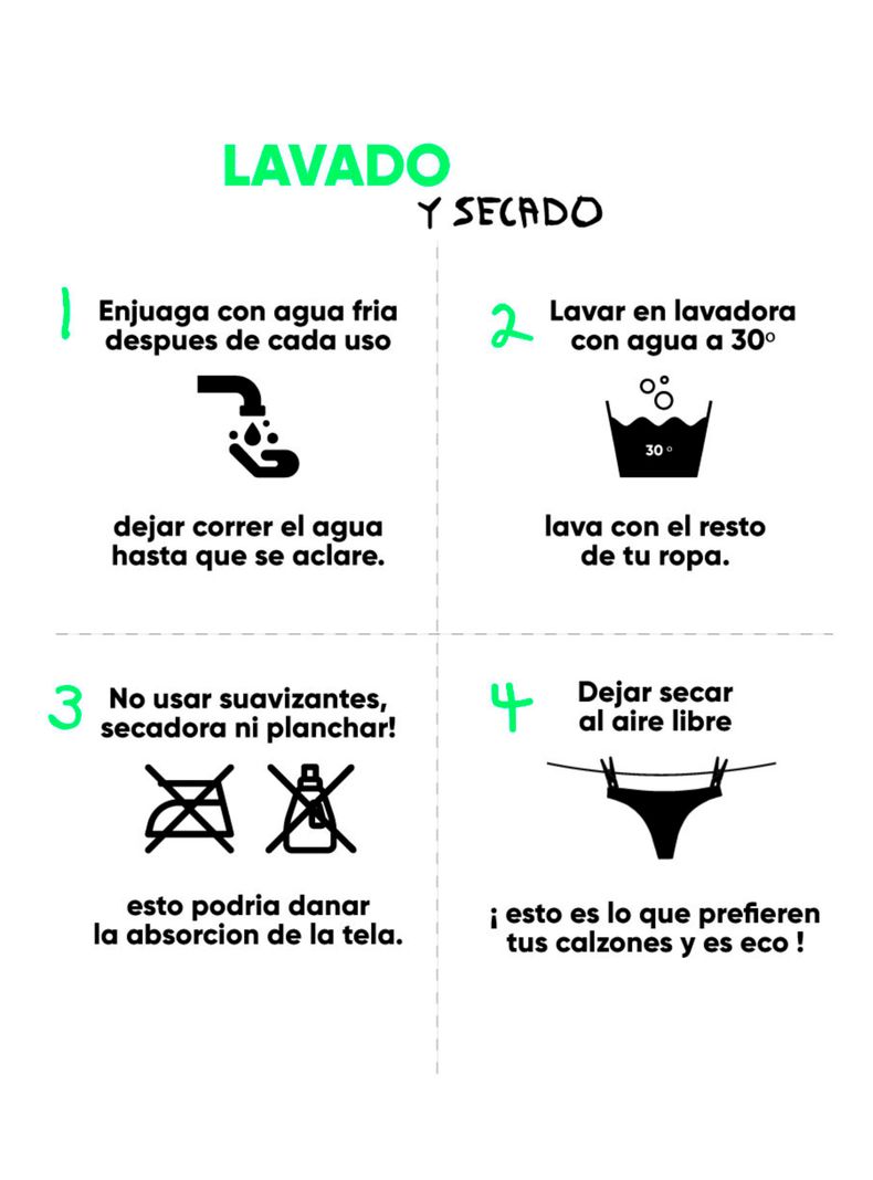 Calzón Menstrual sin Costuras Flujo Moderado-4
