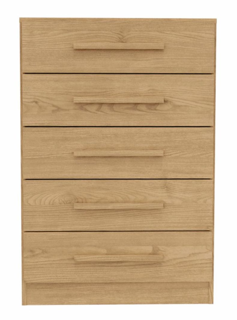 Cómoda Carla Nogal 5 Cajones