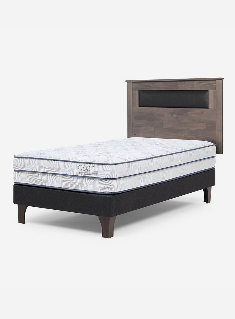 Cama Europea Autonomy 1.5 Plazas + Respaldo