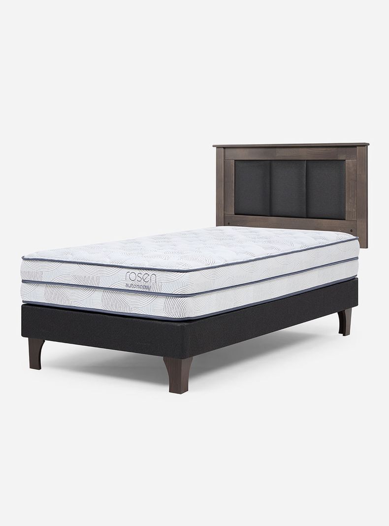 Cama Europea Autonomy 1.5 Plazas Respaldo