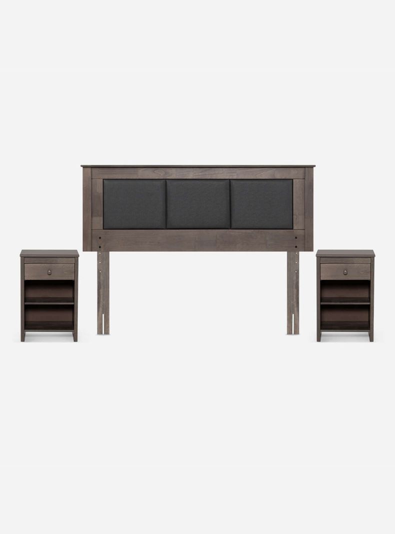 Set de Muebles Rachel 2 Plazas Gris