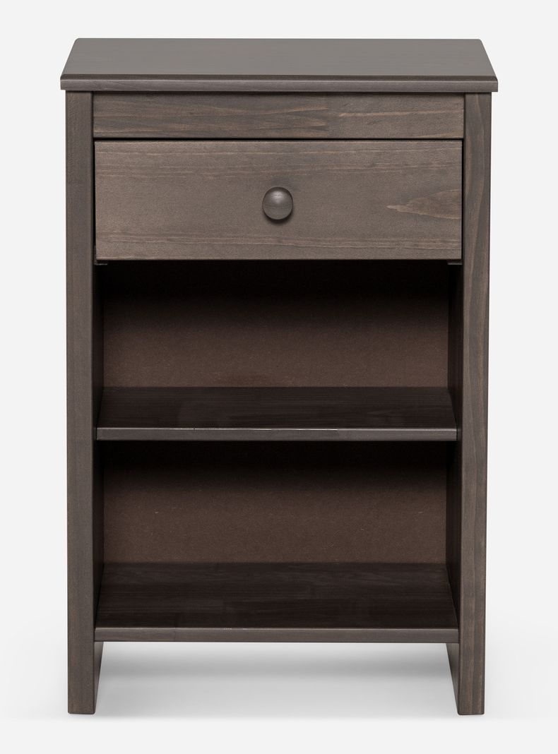 Velador Ferrara 1 Cajón Gris
