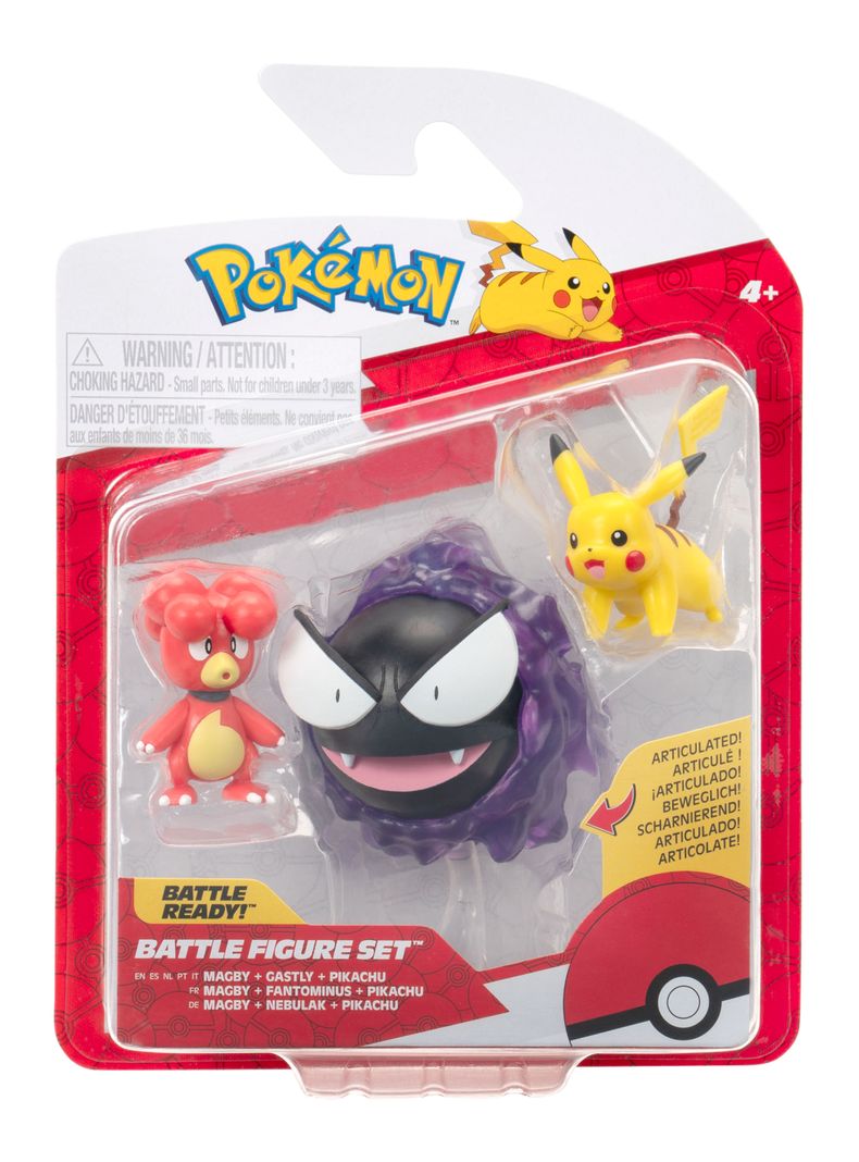 Figuras de Acción Pokémon 3 Pack-3
