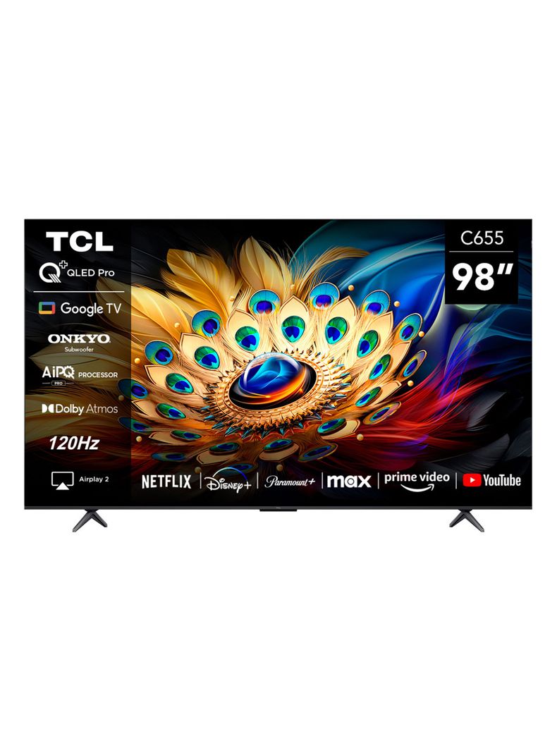 QLED Smart TV 98" 4K UHD 98C655 Google TV-0