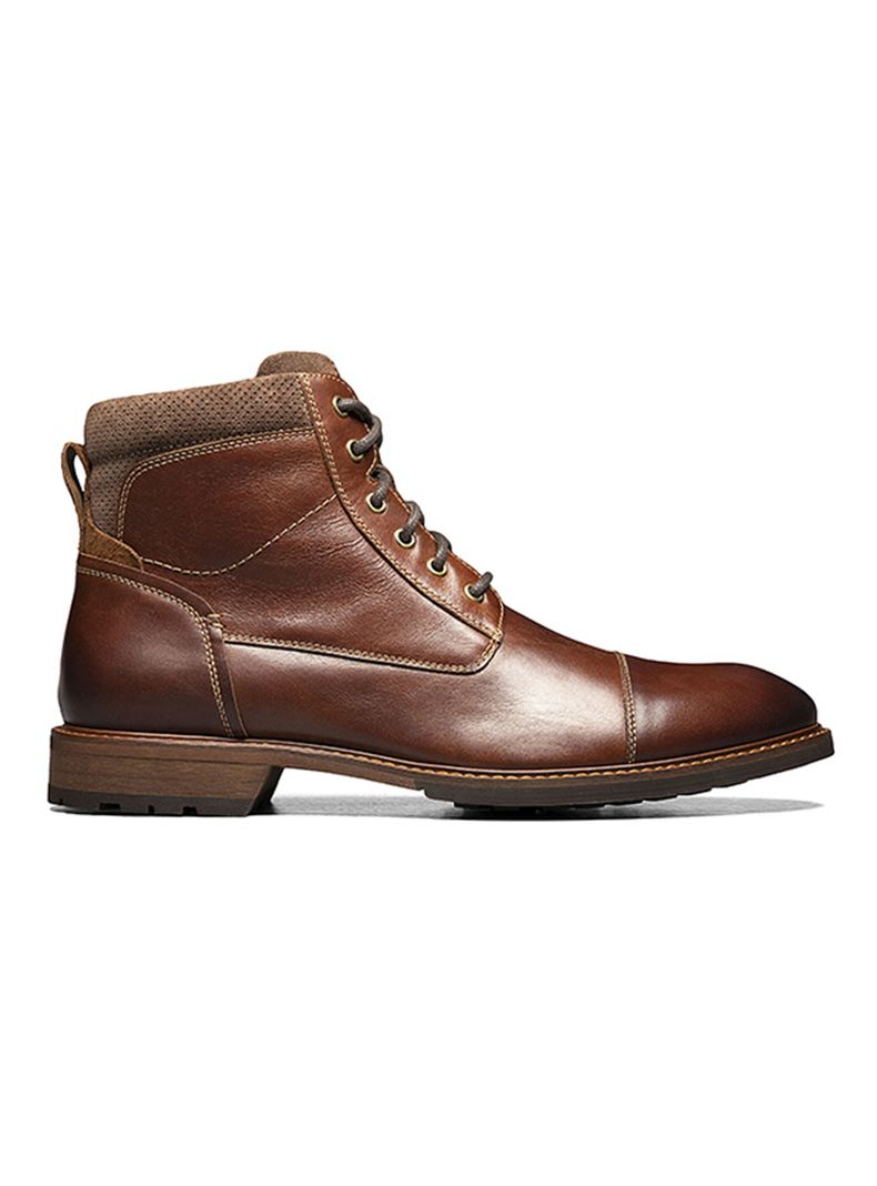 Botin Hombre Lodge Cap Toe Lace Up Boot Cuero Cafe CL 40 | US 7 | 24.4 CM