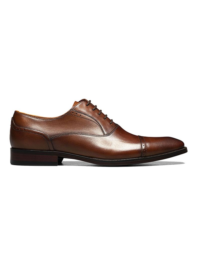 Zapato Formal Cuero Cognac Sorrento Cap Toe Oxford Hombre Cafe Oscuro CL 40 | US 7 | 24.4 CM