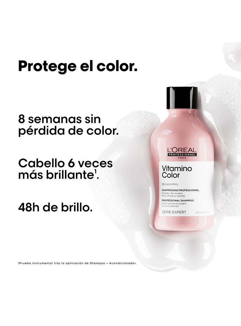Set Profesional Cuidado del Color Shampoo 300ml  + Máscara con Enjuague 250ml Vitamino Color-1