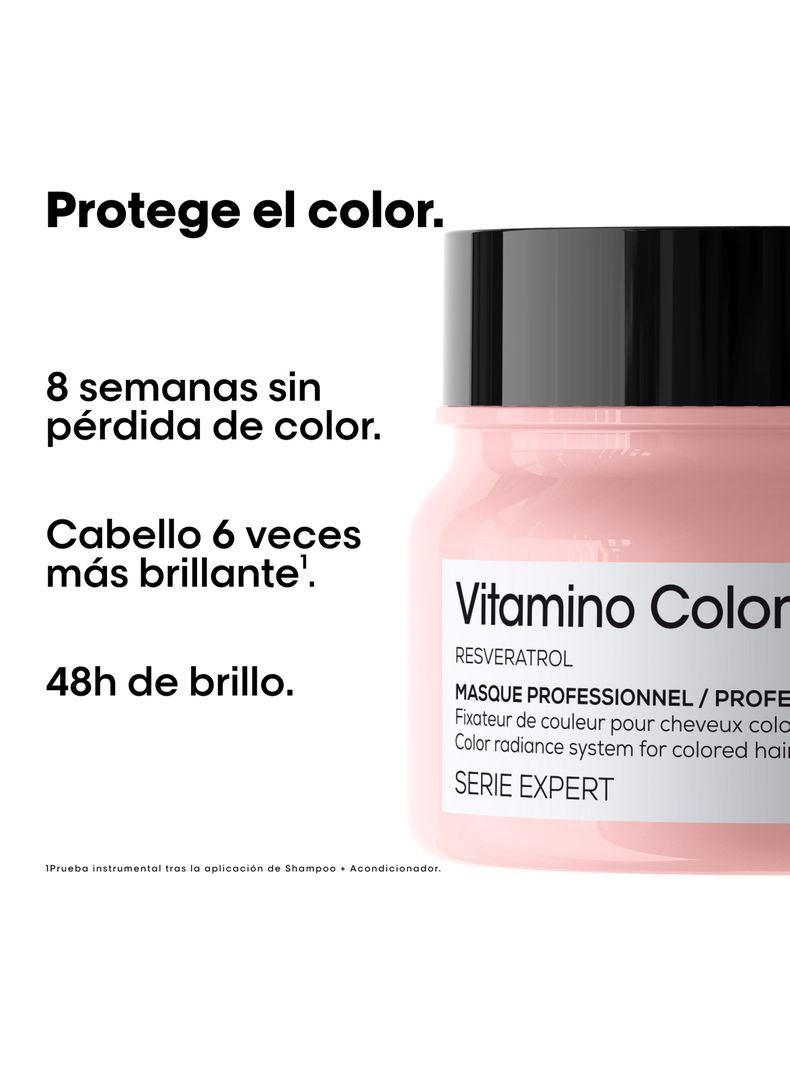Set Profesional Cuidado del Color Shampoo 300ml  + Máscara con Enjuague 250ml Vitamino Color-2