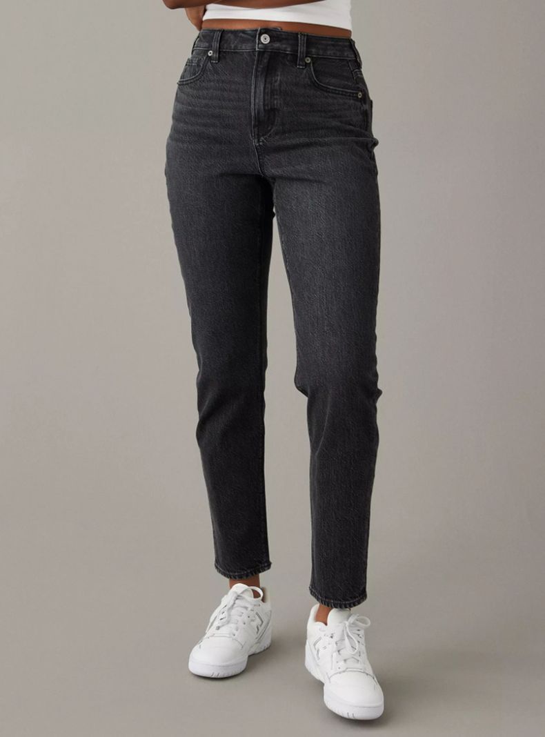 AMERICAN EAGLE JEANS AE NEXT LEVEL RIPPED TIRO BAJO