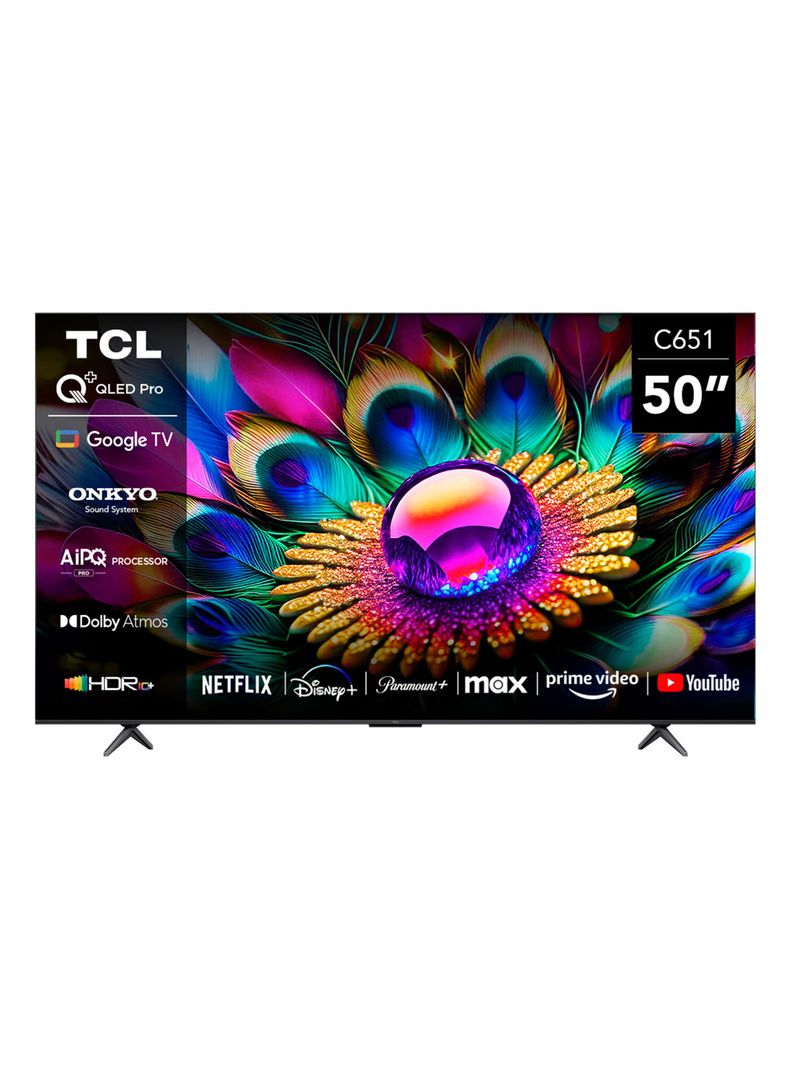 QLED Smart TV 50" 4K UHD 50C651 Google TV-0