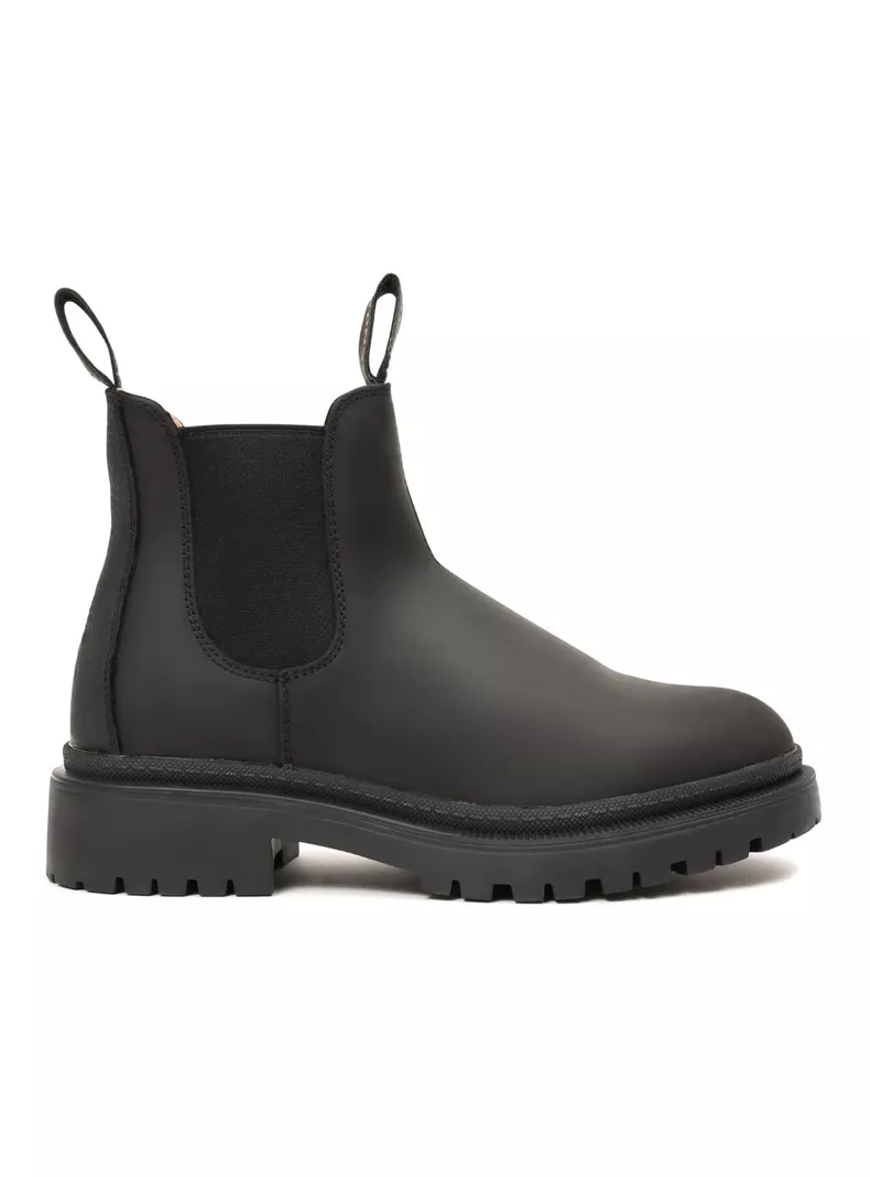 Botin Cuero Chelsea Original-2 Mujer Negro 35