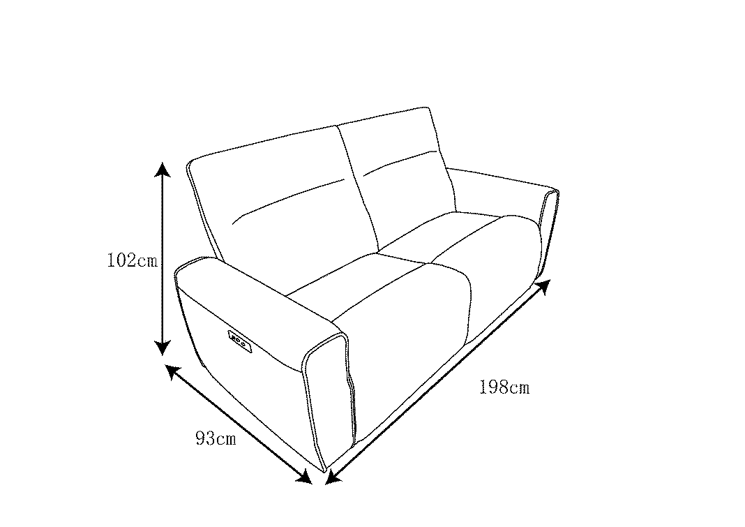 Reclinable Duke 3 Cuerpos Eléctrico-3