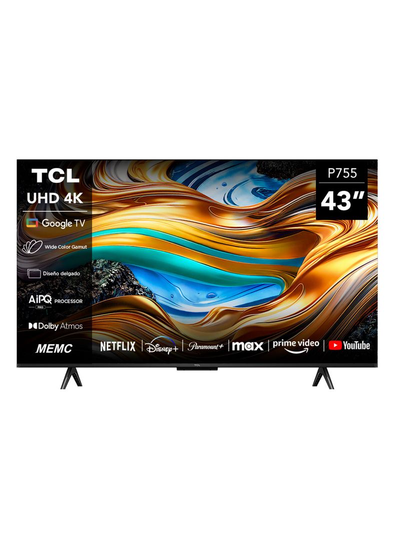 LED Smart TV 43" UHD 4K 43P755 Google TV-0
