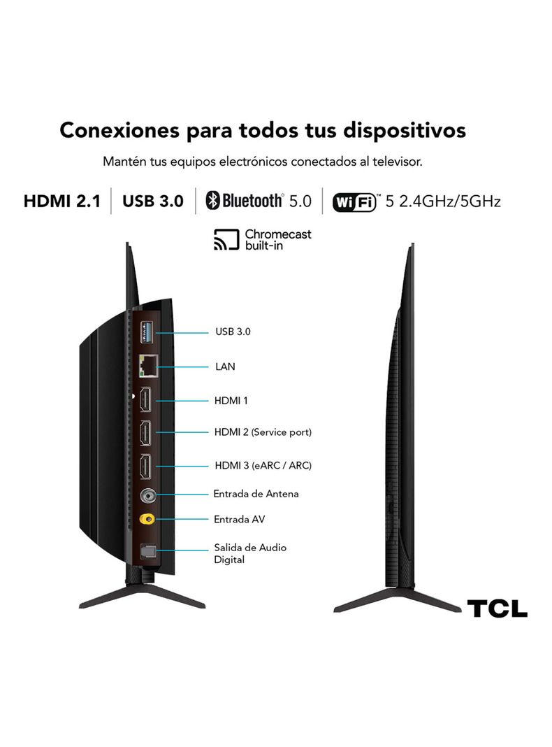 LED Smart TV 50" UHD 4K 50P755 Google TV-1