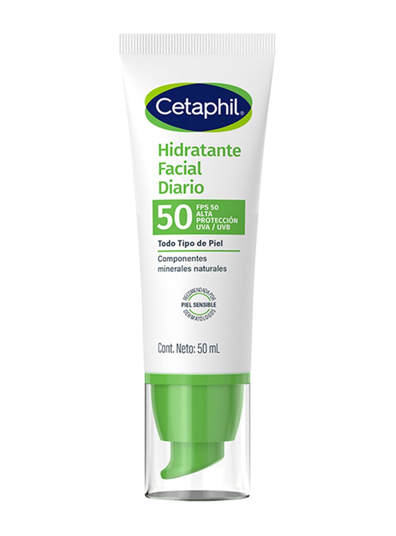 Crema Hidratante Facial con FPS 50 50 ml Cetaphil