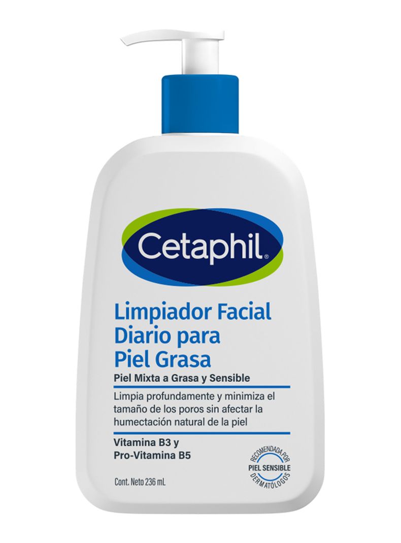 Gel Limpiador Facial para Piel gasa y Sensible Cetaphil 236 ml
