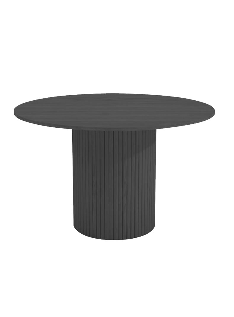 Mesa de Comedor Simón 120 cm Negro Redonda-2