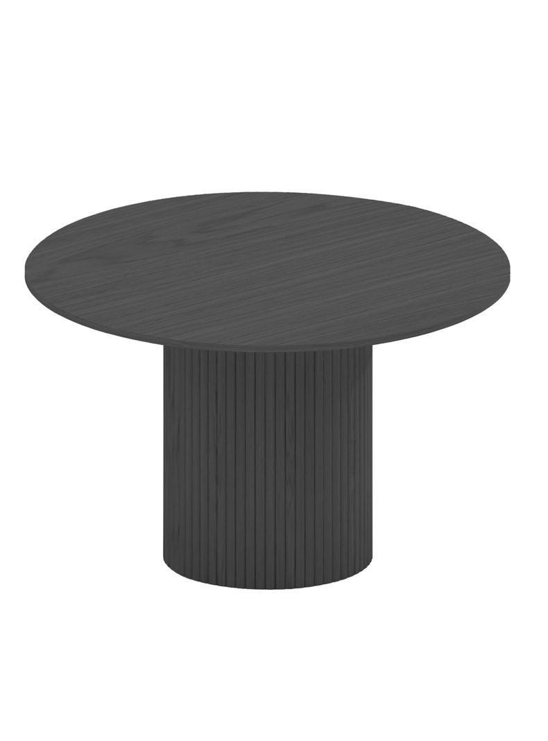 Mesa de Comedor Simón 120 cm Negro Redonda-4