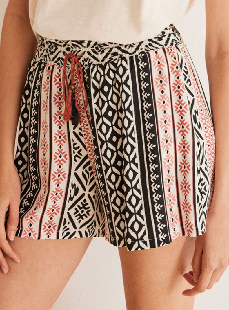Pantalón Corto Viscosa Étnico-2