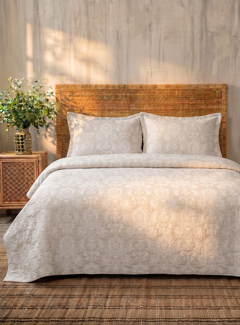 SARAH MILLER QUILT JACQUARD 2 PLAZAS