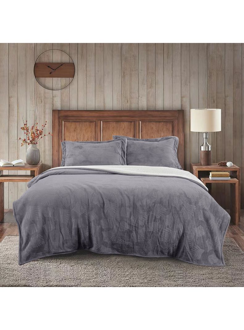 Cobertor Embossed Sage 1.5 Plazas-1