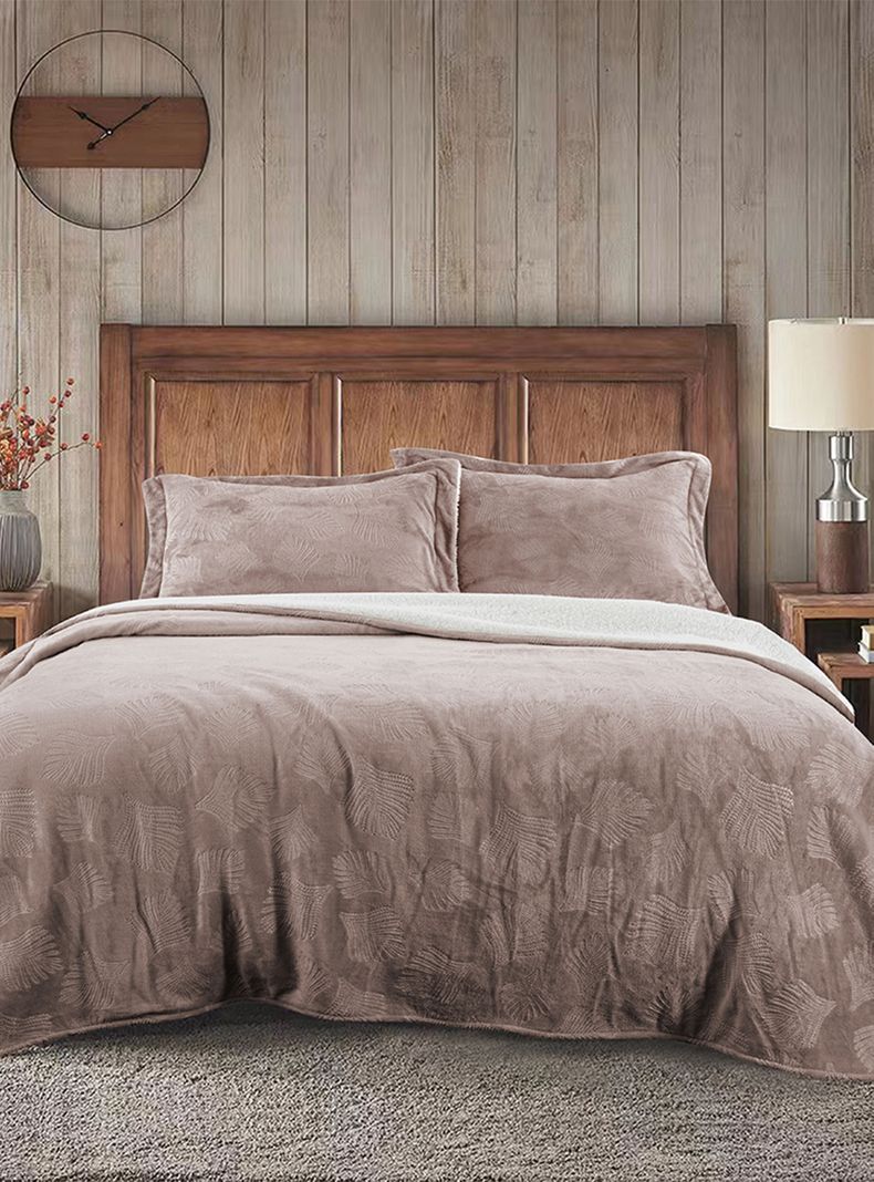 Cobertor Embossed Plum King-0