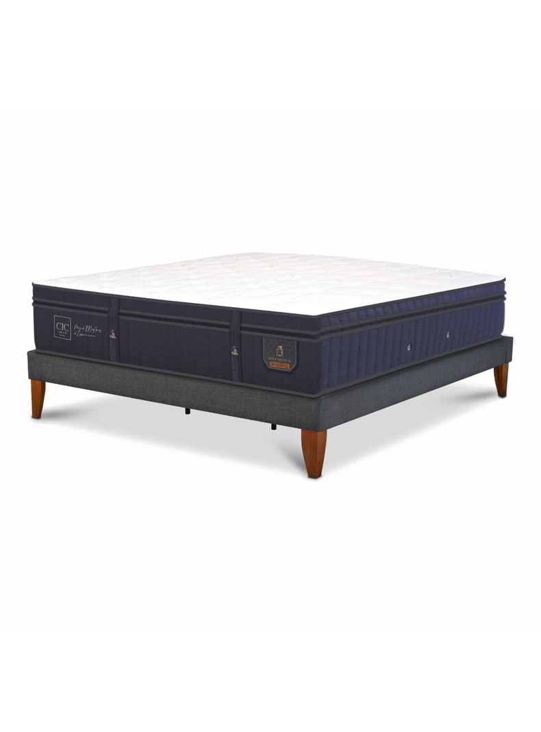 Cama Europea Box Super Premium King Base Normal