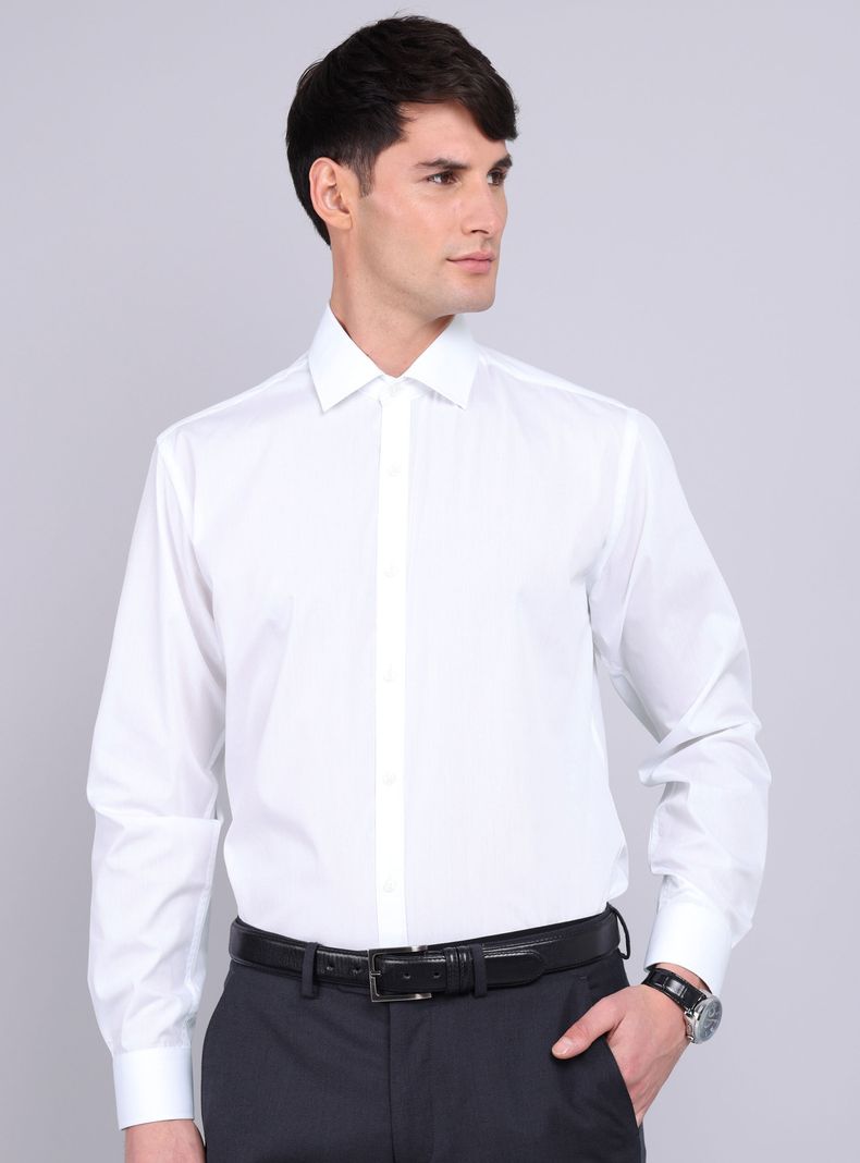 Camisa Formal Color Manga Larga con Botones