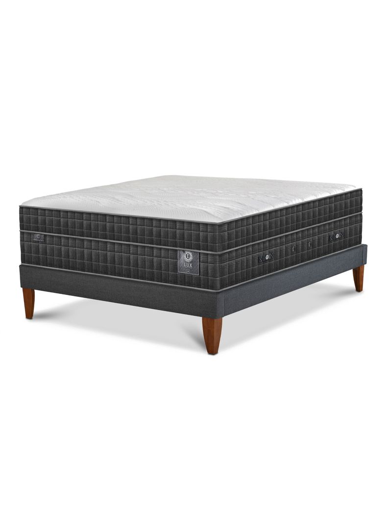 Cama Europea Box Lux 2 Plazas Base Normal