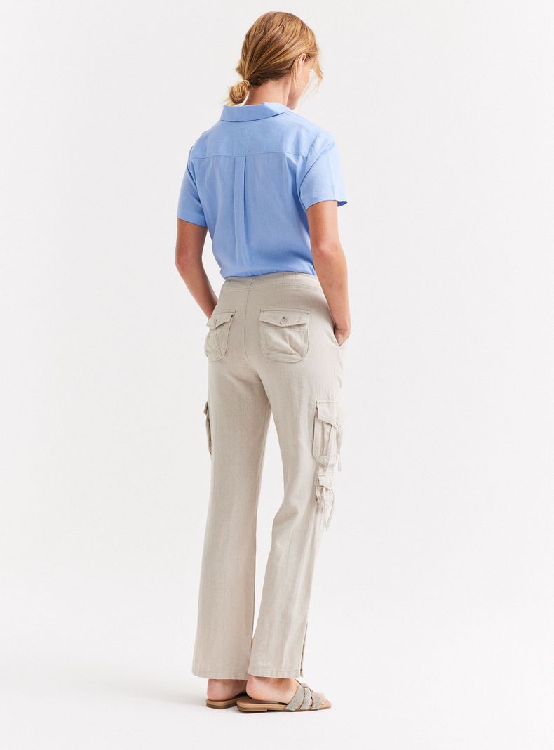 Pantalón Bolsillos Cargo Laterales-5