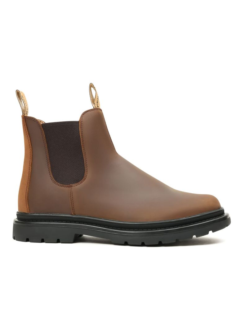 Botin Chelsea Original 2 Cuero Hombre Cafe Oscuro 40