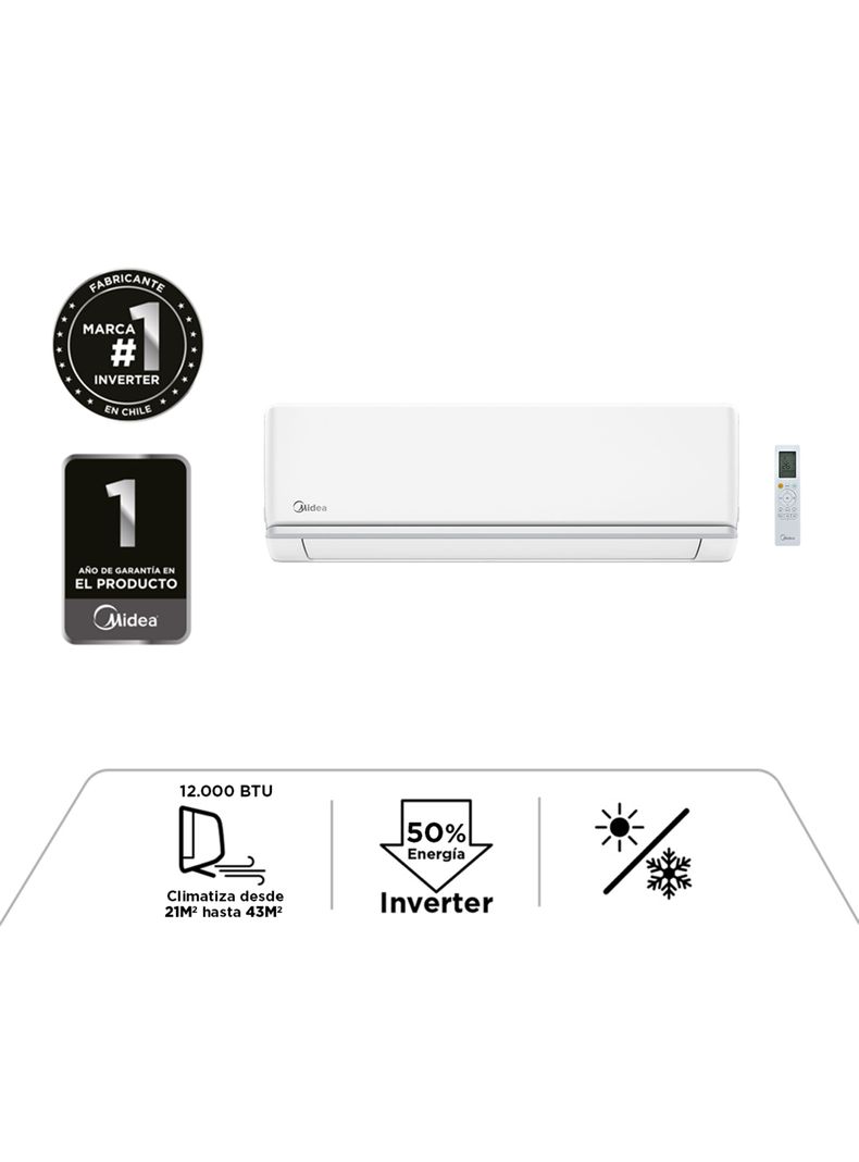 Aire Acondicionado Split Muro 12000 BTU Xtra 12K-3