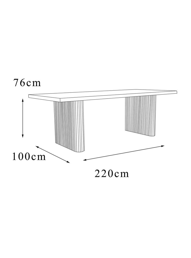 Mesa Comedor Isma 100x220 cm-3