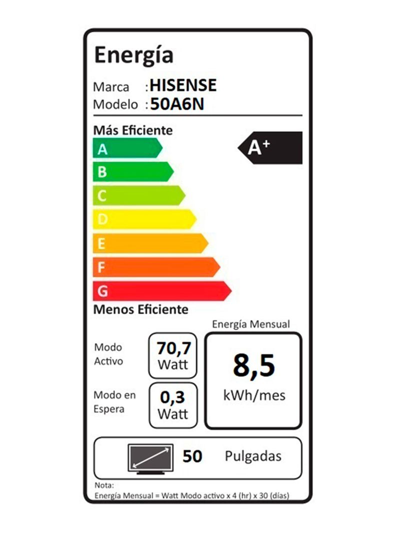 LED Smart TV 50" 4K UHD 50A6N-10