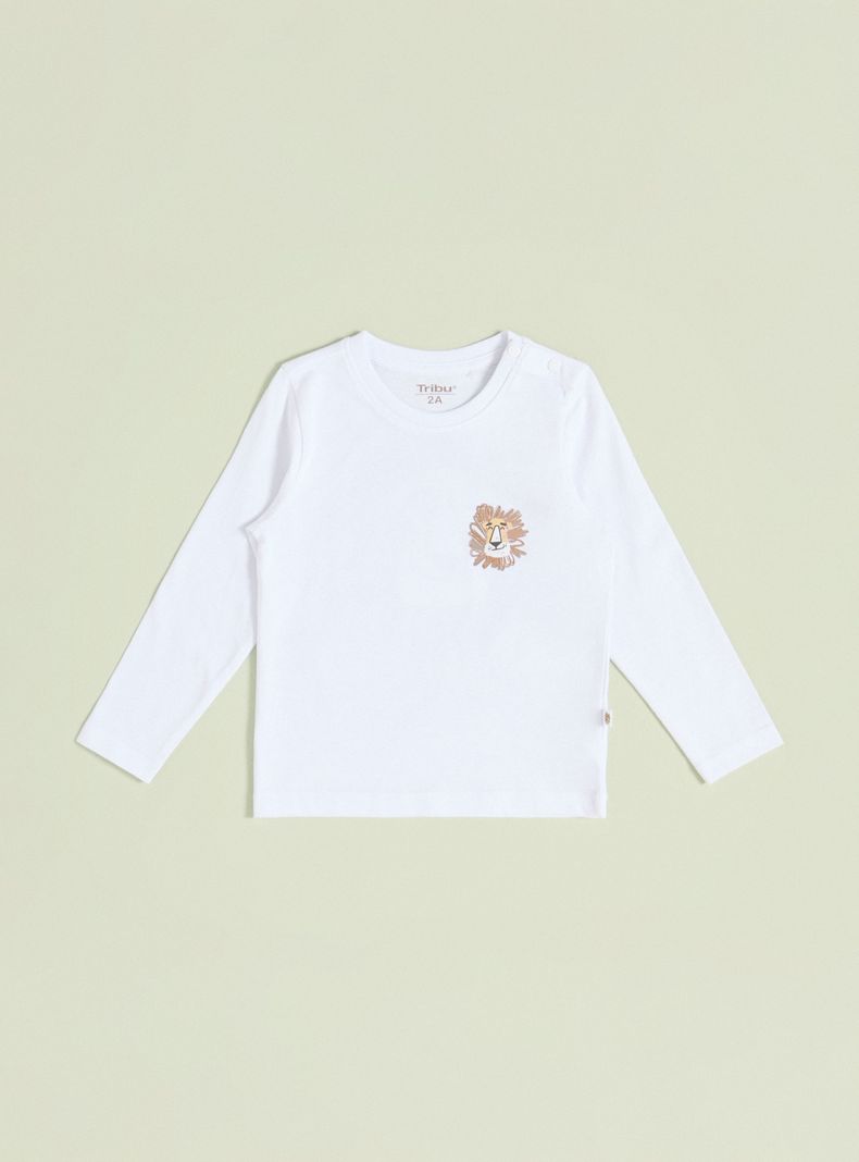 Polera con Estampado Grande en la Espalda
