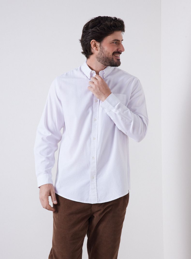 Camisa Semi Oxford Algodón