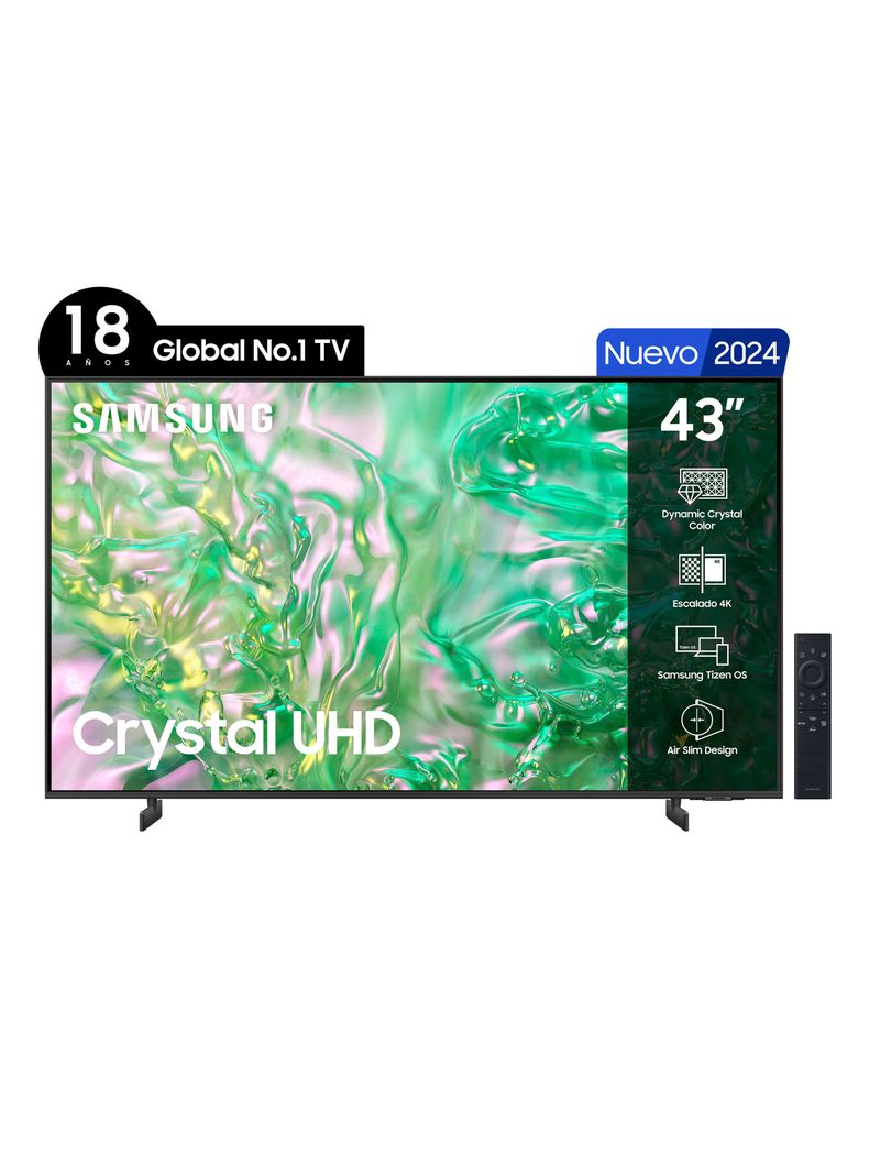 LED 43" DU8000 4K Crystal UHD Smart TV 2024-2