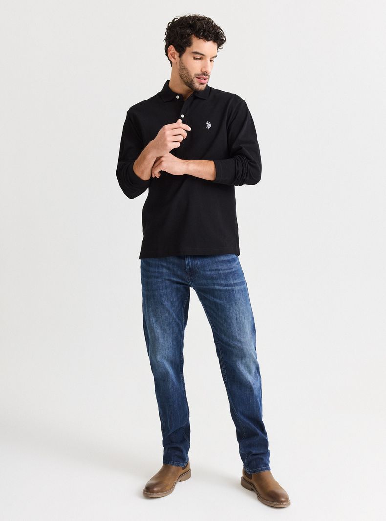 Polera Manga Larga Piqué Us Polo-4