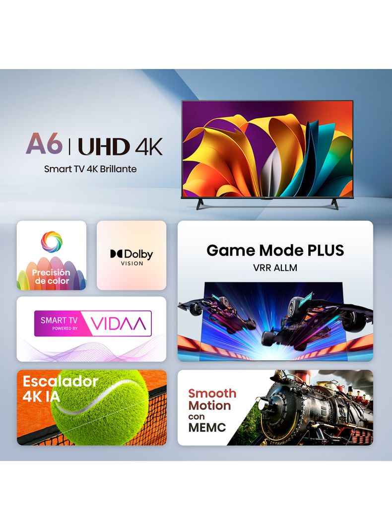 LED Smart TV 43" 4K UHD 43A6N-6