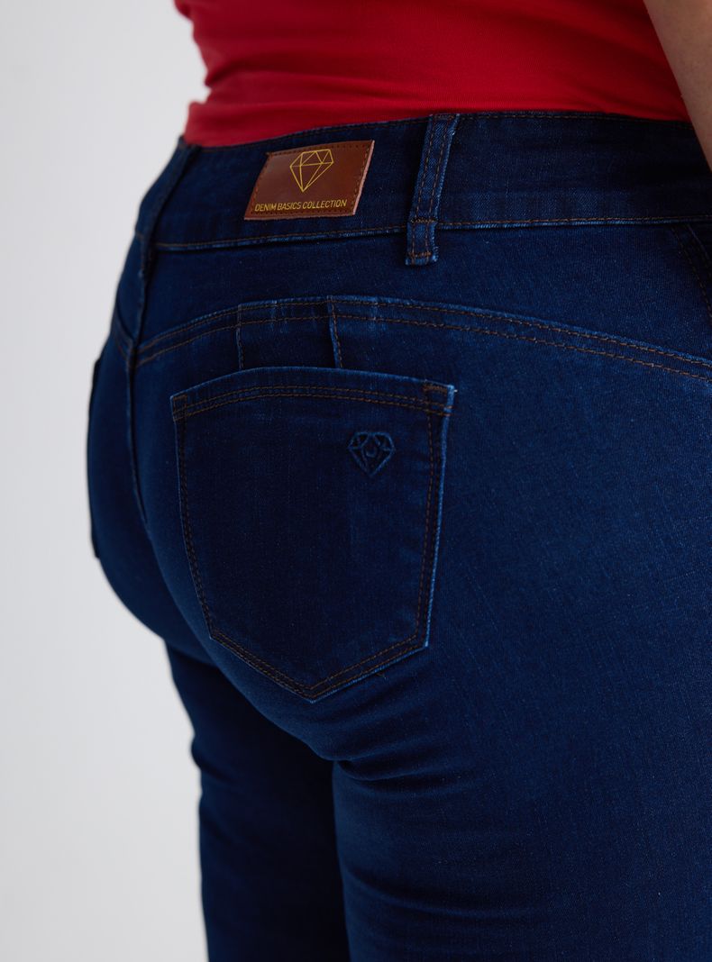 Jeans Skinny Elasticado Doble Botón-9