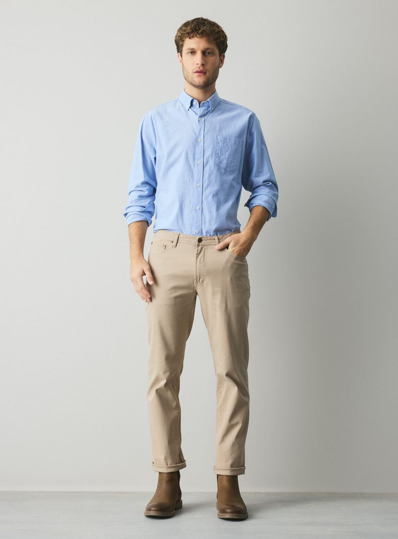 Pantalón 5 Pocket Básico Slim Fit-4