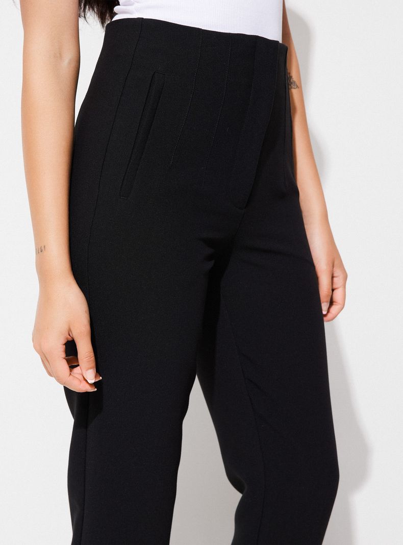 Pantalón Sastrero con Pinzas y Cintura Alta-2