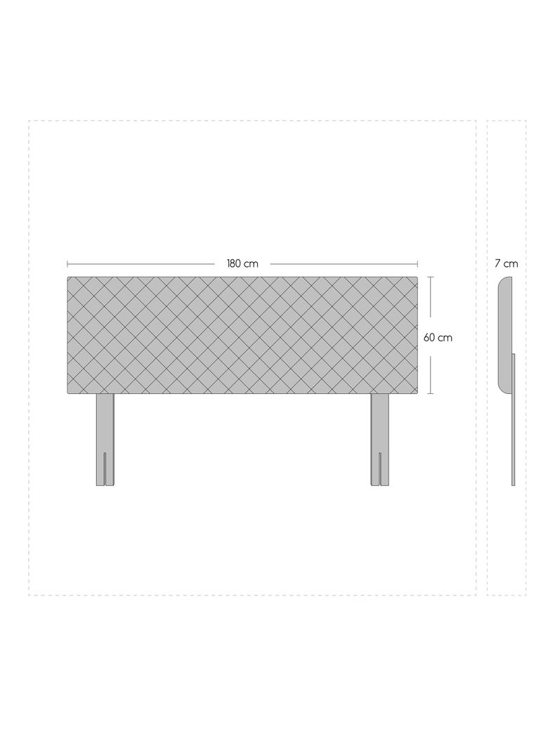 Cama Europea Nuit King + Respaldo Acolchado-1